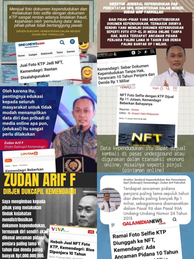 Fenomena demam NFT \"mengancam\"  data kependudukan